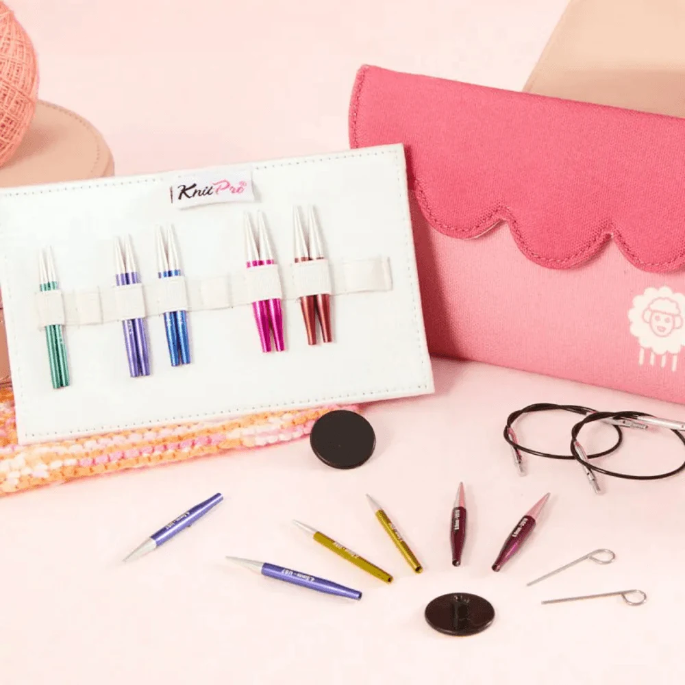 KnitPro Zing Mini Interchangeable Circular Needle Set, 2